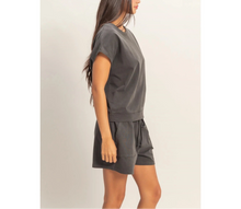 Load image into Gallery viewer, Sleeveless Crew Neck Top and Shorts Set
