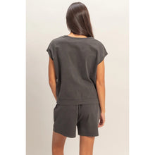 Load image into Gallery viewer, Sleeveless Crew Neck Top and Shorts Set
