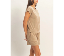 Load image into Gallery viewer, Sleeveless Crew Neck Top and Shorts Set
