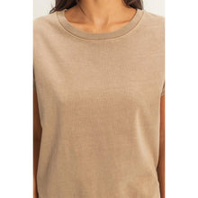 Load image into Gallery viewer, Sleeveless Crew Neck Top and Shorts Set
