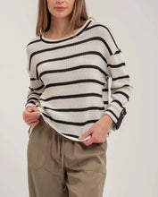 Load image into Gallery viewer, Stripe Relaxed Knit Top
