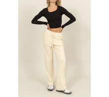 Load image into Gallery viewer, HIGH-WAIST Wide-Leg Drawstring Sweatpants
