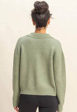 Load image into Gallery viewer, Collared V Neck Sweater
