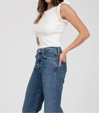 Load image into Gallery viewer, Ruffle Sleeveless Sweater Knit Top
