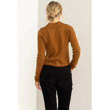 Load image into Gallery viewer, Button Front Collared Cardigan Sweater
