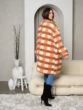 Load image into Gallery viewer, Fall Forever Sherpa Plaid Jacket
