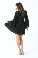 Load image into Gallery viewer, Bell Sleeve Swiss Dot Dress
