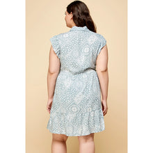 Load image into Gallery viewer, Plus Size Paisley Button Front Dress
