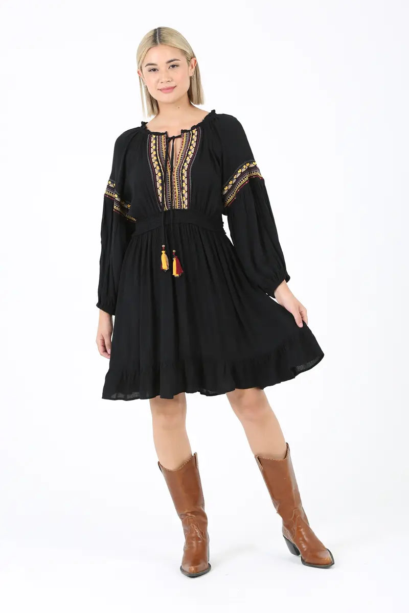 The Addie Boho Midi Dress