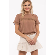 Load image into Gallery viewer, Crochet Back Button Top
