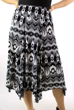 Load image into Gallery viewer, Printed Asymmetrical Midi Skirt
