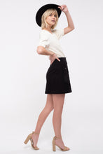Load image into Gallery viewer, Buffy Button-Front Mini Skirt
