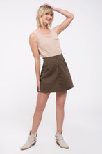 Load image into Gallery viewer, Buffy Button-Front Mini Skirt
