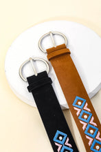 Load image into Gallery viewer, Boho Embroidered Round Buckle Belt
