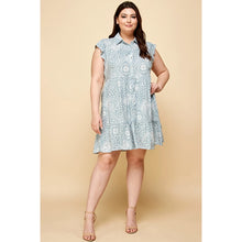 Load image into Gallery viewer, Plus Size Paisley Button Front Dress
