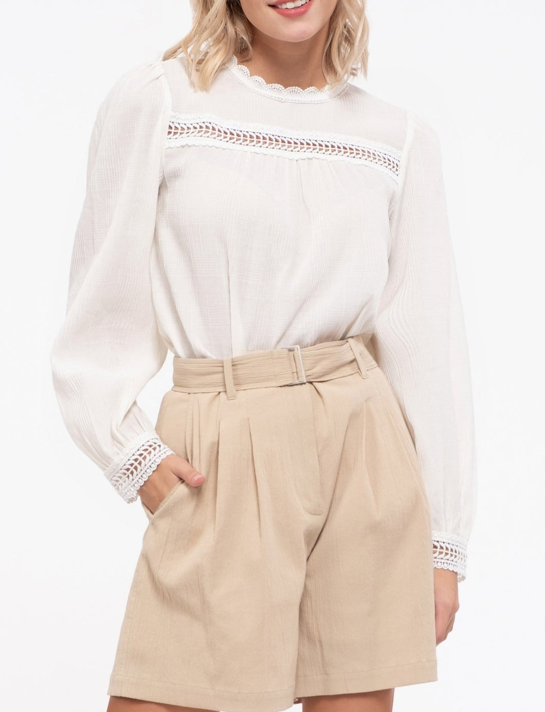 Jolene Lace Inset Top