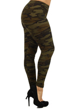 Load image into Gallery viewer, Plus Size High Waisted Camo Leggings
